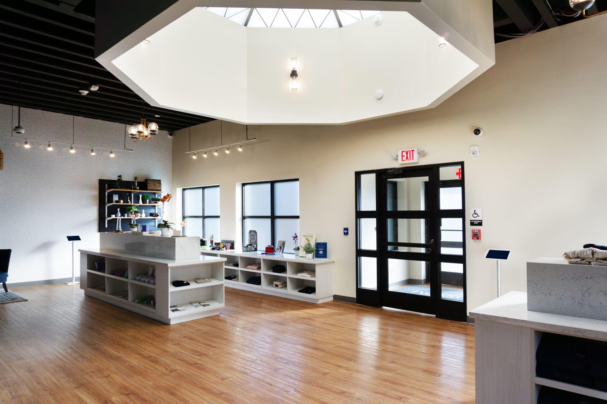 Pure Blossom cannabis dispensary in Pennington has a spectacular skylight.